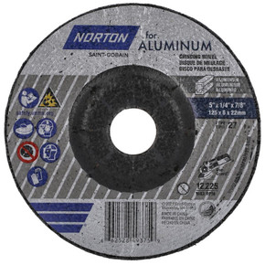 Norton 66252849375 5x1/4x7/8 - Aluminum Grinding, Type 27, 10 pack