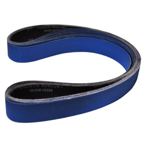 Norton 66261025537 2x72” BlueFire R823P Zirconia Alumina Cloth Narrow Benchstand Belts, 100 Grit, Medium, 10 pack