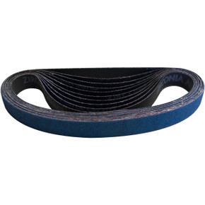 Norton 78072728557 3/4x20-1/2” BlueFire R823P Coated Zirconia Alumina Cloth File Belts, 120 Grit, Medium, 50 pack