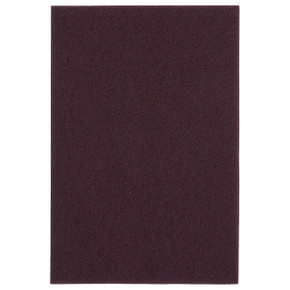 Norton 66261074700 6x9" Bear-Tex Non-Woven Hand Pads, 747 Maroon, Very Fine Grit, General Purpose Plus Pads, 20 pack