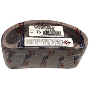 United Abrasives SAIT 63235 3x18 Quick Ship AO-X Open Aluminum Oxide Portable Sander Belt, 80 Grit, 10 pack