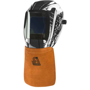 Steiner 12109 Side Split Cowhide Welding Helmet Bib with Hook and Loop  Attachment