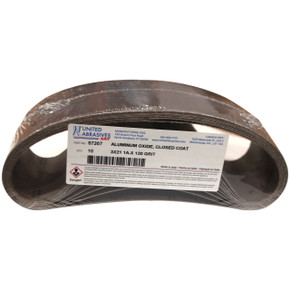 *しず* 1207 United Abrasives SAIT 57207 3x21 Blue Line 1A-X Aluminum