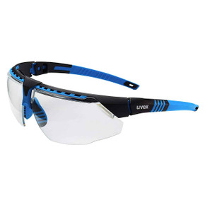 Uvex Avatar Safety Glasses S2870 Clear Lens with Blue Frame