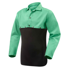 Steiner 1032 FR Cotton Cape Sleeves Without Bib, Green, Medium