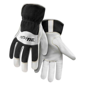 Steiner 0261 IronFlex TIG Premium Kidskin TIG Welding Glove, FR Cotton Back, Cotton Fleece Lined, Slip-On Cuff, Large