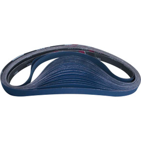 Norton 78072728586 1x42” BlueFire R823P Zirconia Alumina Cloth Narrow Benchstand Belts, 180 Grit, Fine, 50 pack