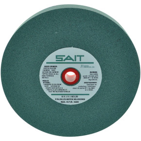 United Abrasives SAIT 28125 8x1x1 GC120 Green Silicon Carbide General Purpose Bench Grinding Wheel