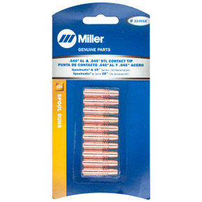 Miller 223018 Tip, Fastip .312 OD, .040, .045 Al Wires, 10 pack
