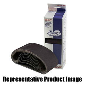 United Abrasives SAIT 57509 3x24 Blue Line 1A-X Aluminum Oxide Portable Sander Belt, 180 Grit, 10 pack