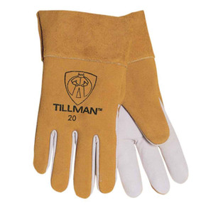 Tillman 20 Premium Top Grain Kidskin 2" Cuff TIG Welding Gloves, X-Large