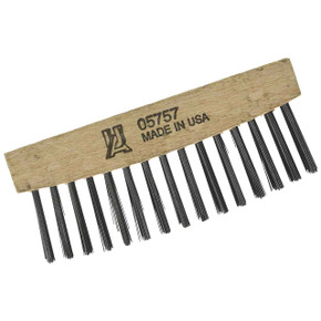 United Abrasives SAIT 05757 3 x 15 Carbon Steel Scratch Brush Chipping Hammer Brush, 12 pack