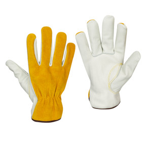 Tillman 1417 Grade "C" Top Grain palm with split Cowhide Back Drivers Glove, 2X-Large