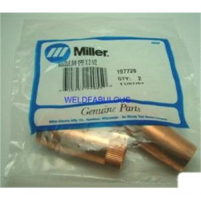 Miller 197728 Nozzle, 5/8 Orf X 2-1/2, 2 pack