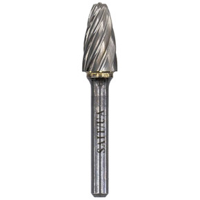 United Abrasives SAIT 45053 3/8x3/4x1/4 Type SF3NF Tungsten Non-Ferrous Aluminum Cut Carbide Bur