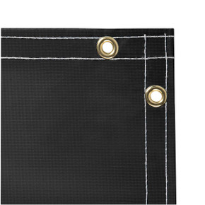 Steiner 336-6X10 Black Vinyl Laminated Polyester Welding Curtain, 6' x 10'