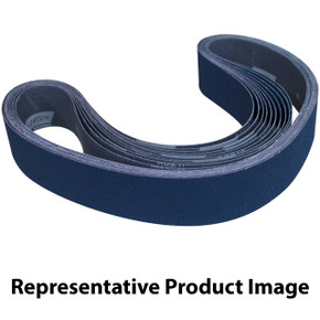 Norton 78072727122 2x60” BlueFire R821P Zirconia Alumina Cloth Narrow Benchstand Belts, 60 Grit, Coarse, 10 pack