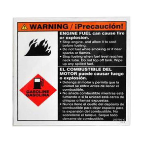 Miller 250795 Label, Warning Gasoline (Epa) Bilingual