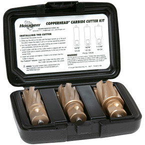 Hougen 18985-1 Copperhead Carbide Cutter Kit - 13/16, 15/16, 1-1/16" 1" DOC