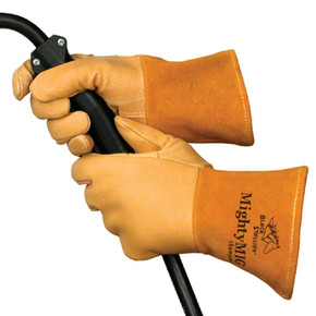 Black Stallion 39CHMP MightyMIG Premium Grain Pigskin MIG Gloves, Small