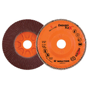 Walter 15R512 5x7/8 Enduro-Flex Flap Discs with Eco-Trim Backing 120 Grit Type 27, 10 pack