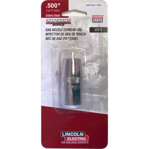 Lincoln Electric KP2742-1-50S Nozzle, Thread-on, 1/8SO, 1/2 ID