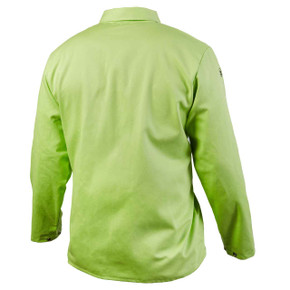 Lincoln K4689 Bright FR Cloth Welding Jacket, Safety Lime, X-Large