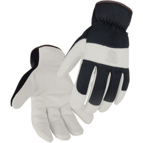 Black Stallion 19C FlexHand Grain Cowhide Value-Priced Mechanics Gloves, Large