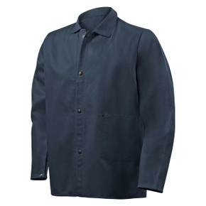 Steiner 1060-L 30" 9oz. Navy Blue FR Cotton Jacket, Large