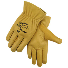 Black Stallion 9P Performance Pigskin Drivers Gloves, Medium