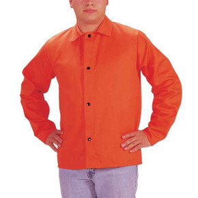 Tillman 6230D Hi-Vis FR Cotton Welding Jacket, 30" 9 oz, Orange, 7X-Large