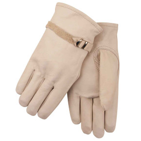 Black Stallion 95 Premium Grain Cowhide Driving Gloves, Pull Strap, Medium