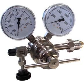 Miller Smith 824-66-09 Silverline High Pressure Analytical Brass Single Stage Regulators,4000 PSI