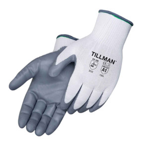 Tillman 1761 Nitrile Rubber Coated 15 Gauge Nylon Gloves, Medium, 12 pack