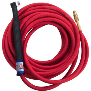 CK24 Air Cooled TIG Torch Kit, Flex, 90A, 25', 1-Pc, 1013 on Power Cable, CK24-25-RF 1013