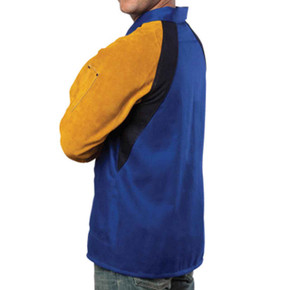 Tillman 9360 30" 9 oz. Blue FR Westex Cotton Cowhide Sleeve Jacket, 3X-Large