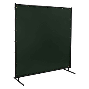 Steiner 533-8X8 Protect-O-Screen Classic with Green Transparent Vinyl FR Welding Screen with Frame