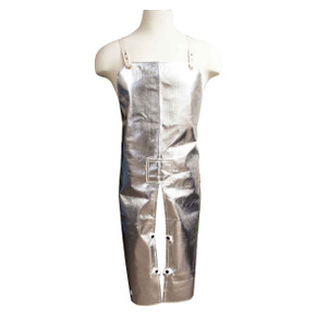 Tillman 8542 24"X42" 19 oz. Aluminized Carbon/Kevlar Split-Leg Bib Apron