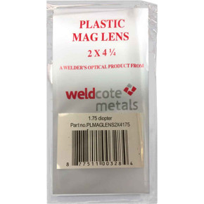 Weldcote Metals 1.75 Plastic Magnifying Lens 2 x 4-1/4"