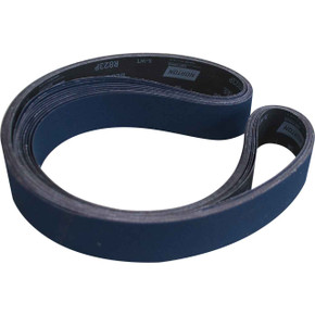 Norton 78072728639 2x72” BlueFire R823P Zirconia Alumina Cloth Narrow Benchstand Belts, 120 Grit, Medium, 10 pack