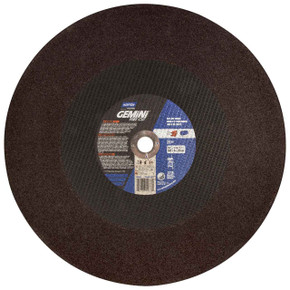 Round Pure Norton 69078609033 20x3/16x1 In. Gemini Free Cut 57A AO Type