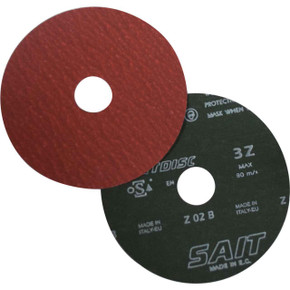 United Abrasives SAIT 58380 5x7/8 Bulk 3Z Premium Zirconium Fiber Grinding Discs 80 Grit, 100 pack