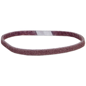 Norton 66261008972 1/2x24" Bear-Tex Rapid Prep Aluminum Oxide Non-Woven File Belts, Medium, Maroon, 24 pack