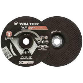 Walter 08B710 7x1/4x7/8 HP High Performance Grinding Wheels Type 27 Grade A-24, 25 pack