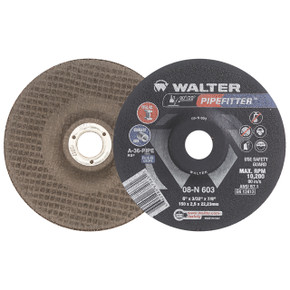 Walter 08N603 6x3/32x7/8 Pipefitter Contaminant Free Grinding Wheels Type 27, 25 pack