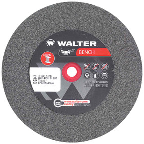 Walter 12E447 7x1x1 Bench Grinding Wheel for Steel Type 1 Grade 60 FINE