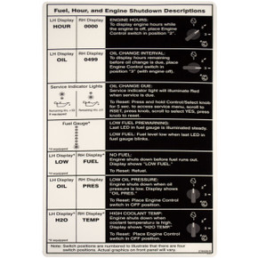 Miller 278439 Label, Fuel/Hour/Engine Shutdown