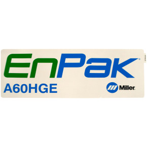 Miller 277910 Label, Enpak A60Hge (Side)