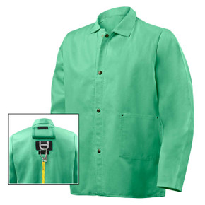 Steiner 1030DR-5X FR Cotton Jacket with D-Ring Opening, 30" Green, 5X-Large