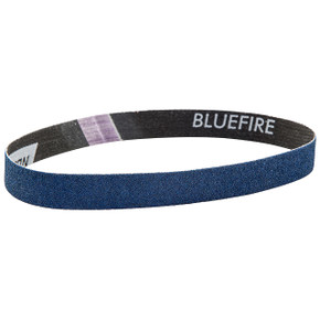 Norton 78072730029 1x24” BlueFire R823P Coated Zirconia Alumina Cloth File Belts, 120 Grit, Medium, 50 pack
